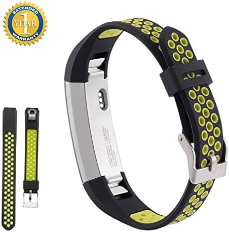 Fitbit Alta Bands Strap Replacement, Soft Silicone Adjustable Fashion Replacement Sport Strap Band for Fitbit Alta and Alta HR Wristband with Metal Clasp (GREEN)