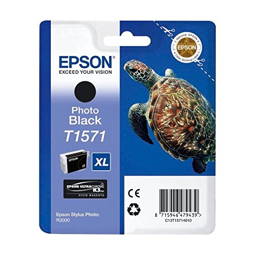 Epson T1571 Tintenpatrone Schildkröte, Singlepack schwarz