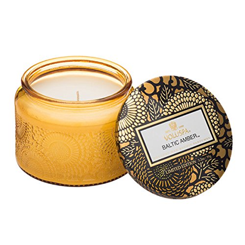 Voluspa Japonica Limited Edition Baltic Amber Petite Candle in Embossed