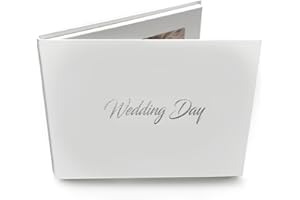 Talking Print 7" IPS Video Memory Book - 'Wedding Day' Silver Foiled on Cover - A5 Hard Backed Video Brochure - 4GB memory, allows 4 hours playtime