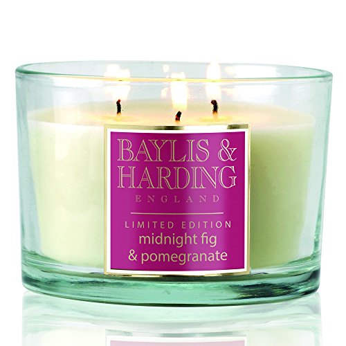 Baylis & Harding Midnight Fig & Pomegranate Triple Wick Candle