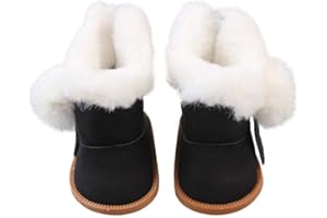 Uteruik 1 paire de chaussures de poupée, bottes en velours, pour poupée de 46 cm