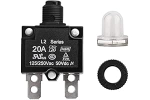MASO Interruttori Termici impermeabile tappo antipolvere per 20A Protezione Sovraccarico Termico L2