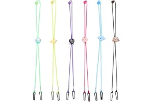 ‎ZEAYEBSR Zeayebsr Maskenverlängerungsgurt, 6 Stück Maskenhalter, Maskenverlängerungshaken zum Verlängern von Masken, Schnallenband für Erwachsene und Kinder, Maskenband (Tierbild)