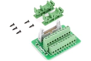 KEENSO IDC20P Connecteur de Bornier de Bloc de Jonction Mâle 20Pin Interface d'Automate avec de Support Connecteur de Bornier d'en-tête Mâle