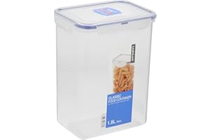 LocknLock Rectangular 1.8ltr (152 x 107 x 179mm), Clear/Blue
