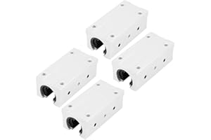 YWBL-WH 4pcs SBR20LUU 20mm Linearkugellager Aluminiumlegierung Stehlager Offene Linearlager Gleitblock Gleitbuchse