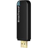 BrosTrend AC1200 USB Linux WiFi Adapter for PC, Support Ubuntu Kali Mint | Dual Band 5GHz+2.4GHz USB WiFi Antenna, Wireless R