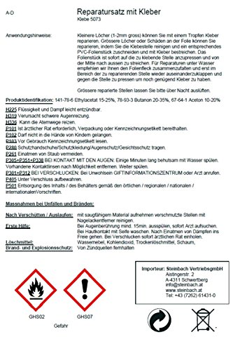 Steinbach Poolfolie Unterwasser Reparatur-Set für Folien, Blau, 2-teilig - 2