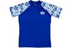 Kidz Swimmers Girls UV Sun Protection Rash Vest UPF 50+ Lapis Blue