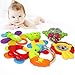 Produktbild HERSITY 6 Stücke Baby Rassel und Beißring Set Spielzeug mit Koffer Babyspielzeug Kinderspielzeug Geschenk für Neugeborene 29x7x27CM