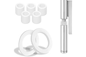 GYXCELC 52 Pezzi Rondelle Alzaporta per Cerniere Porte Rondelle Porta Interni Spessori in Plastica 10,2 mm X 15 mm Rivestimento Blindata Finestre Pannello Cardini per Cancello Gomma 1 mm 26 pcs e 2 mm 26 pcs