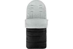 SUGFAY Chancelière Universelle pour Poussette,Confortable Sac de Couchage Bébé,Sac de Couchage Amovible étanche Antidérapant en Coton pour Bébé,Convient pour bébé de 0 à 36 mois (Grey)