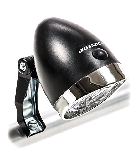 LED Fahrrad Frontscheinwerfer, 3 weiße LEDs, Retro-Design, ON/OFF-Schalter, batteriebetrieben - 3