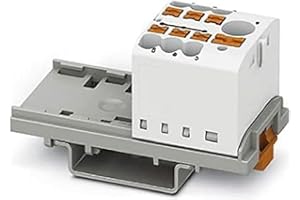PHOENIX CONTACT PTFIX 6/6X2,5-NS35 WH - Bloque de distribución vertical y alimentación integrada, 690 V, 24 A, número de puertos 7, sección transversal 0,14 mm² - 4 mm²