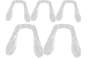 iplusmile Cuscinetti Nasali Occhiali per Bambinos: Cuscinetti nasali in silicone morbido occhial - Forma della sella monoblocco Naselli per Occhiali,5 Pezzi