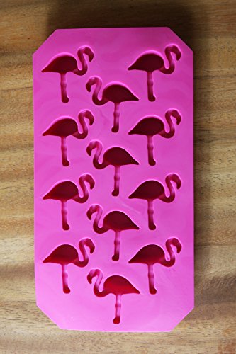 2x Flamingo Eiswürfelform - Eiswürfelbereiter Eiswürfelschale Party