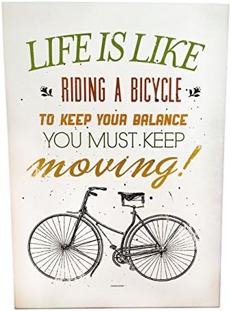 Handmade wooden foils with lettering quotes - BIKE