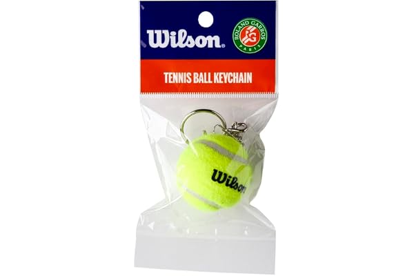 Wilson Porte-clés Roland Garros, Balle de Tennis Miniature, pour Les collectionneurs ou à Offrir