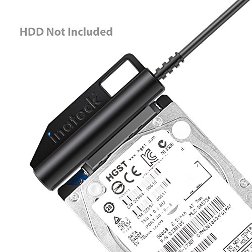 Inateck SATA zu USB Adapter Kabel mit UASP, USB 3.0 auf SATA III Konverter für 2,5″ SSD oder HDD, Adapter für SATA III Festplatte - 3