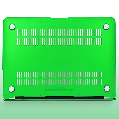 Urcover   Macbook Air 11 6 Zoll Crystal Hard Case   Ultra Slim in Transparent   Gr  n   360 Grad transparente durchsichtige d  nne Komplett Schutzh  l