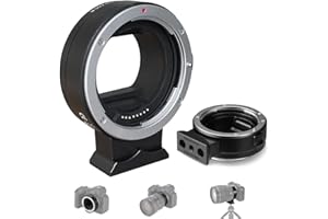 AIKNOWFOTO Objektivadapter EF-EOSR Autofokus-Mount Konverter kompatibel für Canon EF/EF-S Objektiv zu EOS R RP R3 R5 R50 R6 R7 R8 R10 Kameras