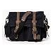 Produktbild Jonon Vintage Military Männer Leinwand Umhängetasche für 13.3-17" Laptop (Größe 14.7", Schwarz)