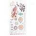 6 Sheets Jewelry Tattoo Sticker Temporary Waterproof Decal Paper Peacock Feather Sexy Products