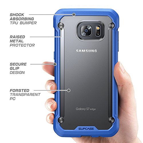 Supcase Carcasa para Samsung Galaxy S7 Edge 2016  Funda cubierta protectora Unicorn Beetle serie Premium Hybrid  Frost Blue 
