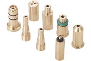 YACO MDYNI 8 szt. uniwersalna mosiężna miedziana dysza wkład butanowy adapter do napełniania gazem nadmuchiwana głowica do Dunhill Dupont i innych części zamiennych do naprawy zapalniczek