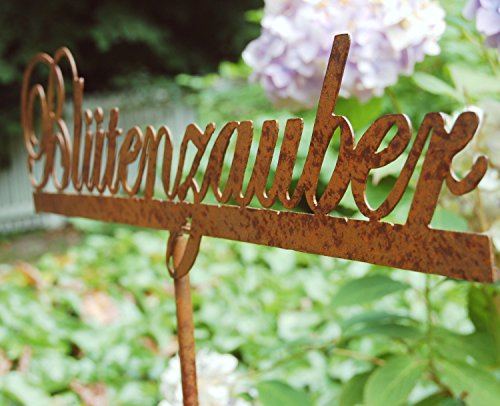 Landhaus Rankhilfe BLÜTENZAUBER, Gartenstab, Beetstecker im Shabby chic Stil - 3