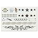 Latest Summer Fashion Temporary Black Gold Silver Metallic Flash Body Tattoos Bracelets & Necklaces 41 Patterns By Lizzy® (101)