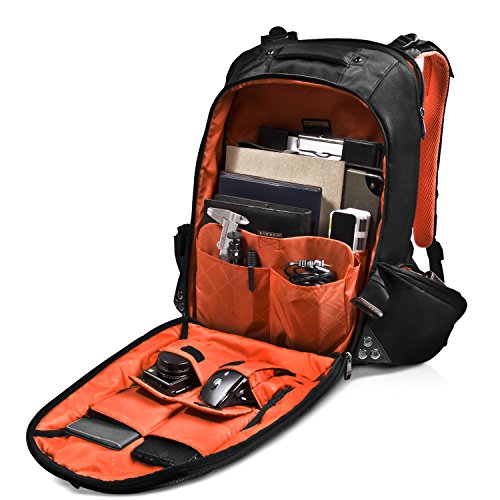 Everki Beacon     Laptop Rucksack f  r Notebooks bis 18 Zoll  45 72 cm  mit Schutztasche f  r Spielekonsolen  PS4  xBox  Wii   durchdachtem F  cher-Ko