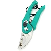 Profesyonel Budama Makası &ndash; 19 cm Paslanmaz &Ccedil;elik Bı&ccedil;aklı Bah&ccedil;e Makası &ndash; Ergonomik Kaymaz Saplı &ndash; &Ccedil;i&ccedil;ek, Bitki ve Dal Budama 