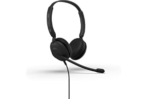 Nytt Jabra Evolve 10 - trådbundet headset med brusreducerande mikrofon för PC/bärbar dator – USB-A – TCO-certifierat – Lätt – Samtals-/volymkontroller för online-möten –
