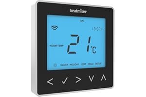 Heatmiser NeoStat Black Programmable Digital Thermostat