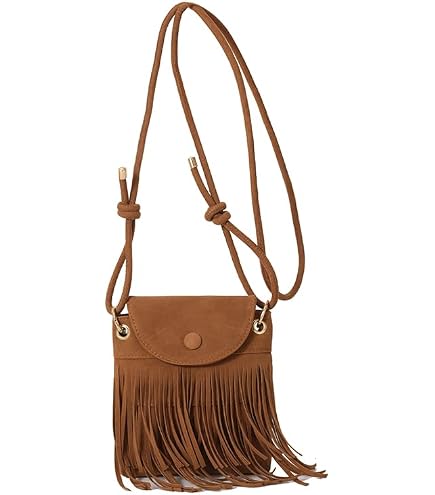 Wilbers Hippie-Tasche Mit Peace-Symbol – Umhängetasche In Jeansblau Mit Fransen