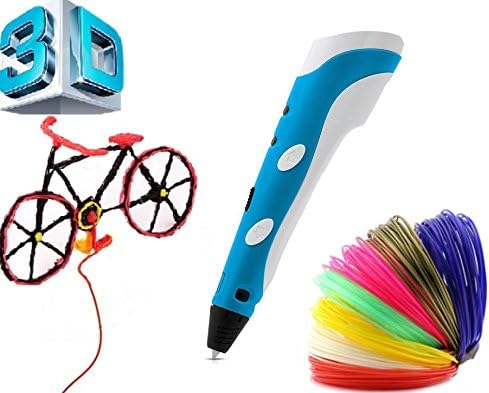 Kinbird 3D Printer Pen 65g Entry Level 3D Stereoscopic Print with Free ABS supplies ,Blue