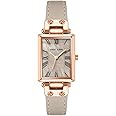Anne Klein Quartz Analog Grey Dial Leather Strap Watch for Women-NEAK3752RGTP