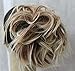 New Tousled Synthetic Hairpiece Scrunchies Straight Elastic updo Scrunchy BUN Brown Blonde Instant Ponytail wig Hairdo (Blonde and Brown 6 #3033T88)