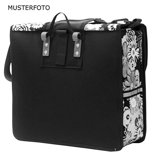 C-BAGS BASIC single CLASSIC Gepäckträger Fahrradtasche Tasche verschiedene Muster Black