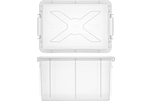 Giganplast 1900M0 Cassetta con Coperchio, Bianco, 35 x 25 x 20 cm