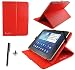 Produktbild Rot PU Leder Cover Case Protector & Ständer für Cello 1008qat & T1124 25,7 cm Zoll Tablet PC + Eingabestift