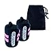 Produktbild 'Armband Elit Sport Supportsystem Gewichtsmanschetten (1 Paar/2) | 18 (45 cm) Heavy Duty Wrist Wraps | Crossfit | Weightlifting | Powerlifting | Kettlebells | Klimmzugstange Reckstange & – Ständer und idealer Schutz für die Puppen – Unisex – mit Kostenlose Tragetasche-1 Jahr Garantie (schwarz/Streifen Rosen)