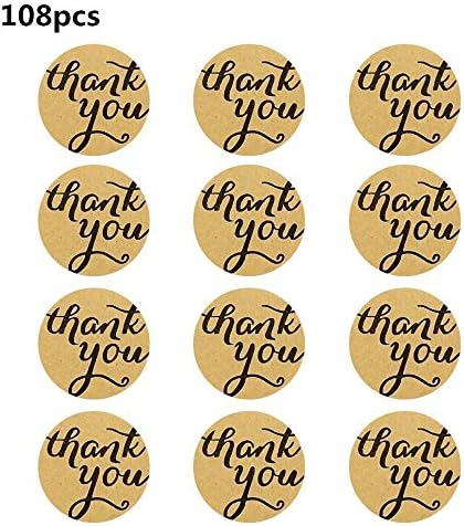 Fellibay Thank You Stickers Thank You Adhesive Label Envelope Stickers for Holiday Wedding