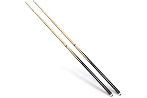 VANLAN Wooden Billiard House Cue Sticks Shorty Cues Pool Cues for Kids Hardwood Billiard Cue Sticks 13mm Glue-on Tips,Set of 2