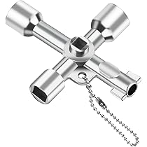 5 Chiavi Quadrate Universali - Per Contatori Gas, Acqua, Elettrici E Valvole | Design Ergonomico | Lega Di Zinco - Foto 10