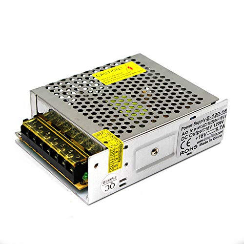 MEISHILE 18V 6.7A 120W LED Driver Switching Power Supply 110/220VAC-DC18V Transformer Monitoring Power Supply Industrial Power Universal Type