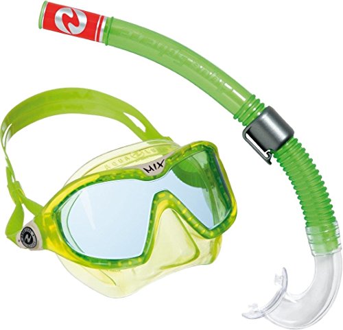 Aqua Lung Sport - Maschera e boccaglio per Bambini, Unisex, Colore: Lime