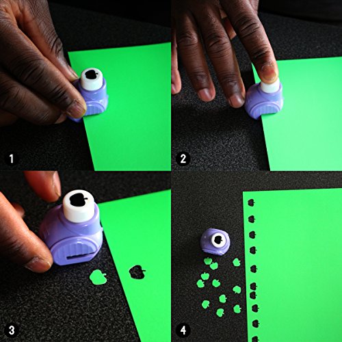 Großpackung 24-tlg. Stanzer Stanzschablone Stanzwerkzeug Papierstanz-Set von Curtzy – Scrapbooking Papier Karten basteln Stempel Kartenherstellung Schneider Formschneiden – Ideal zum Schneiden von Blumen Schneeflocken Sternen Vogel-Muster - 5